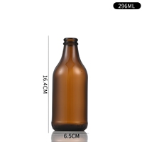 Vente en gros de bouteilles de bière créatives de 330ml 12 oz Boîte en carton ambré vide en verre alcoolisé pour boissons