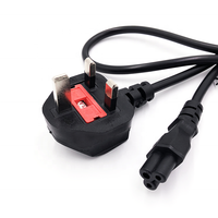 Câble d'alimentation CA avec fusible, prise britannique 3 broches vers connecteur IEC C5 pour adaptateur d'ordinateur portable