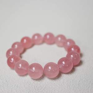 Bracelet authentique en cristal de <span class=keywords><strong>quartz</strong></span> <span class=keywords><strong>rose</strong></span>, fréquence énergétique, perles de <span class=keywords><strong>quartz</strong></span> <span class=keywords><strong>rose</strong></span>, charme exotique, <span class=keywords><strong>pierres</strong></span> de guérison en forme de cœur - Product Image 1