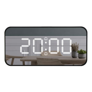Réveil numérique Miroir Affichage LED Thermomètre Table Snooze Électronique Bureau Chargeur USB Rétroéclairage Température Réveil - Product Image 1