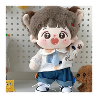 Peluches personnalisées 20cm Anime Cotton Kpop Doll Idol Poupées en peluche et accessoires de vêtements de poupée Custom Plush Maker