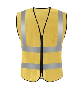 เสื้อกั๊กนิรภัยที่ผ่านการรับรอง EN20471 <span class=keywords><strong>Ansi</strong></span> Class 2สะท้อนแสงสีเหลืองคลาสสิก Hi VIS จากผู้ผลิตโดยตรง - Product Image 3