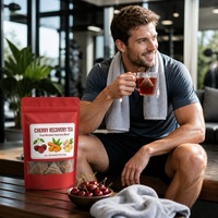 Thé de récupération à la cerise 5g x 20 sachets pyramidaux – Soutien post-entraînement pour la récupération et le confort musculaire