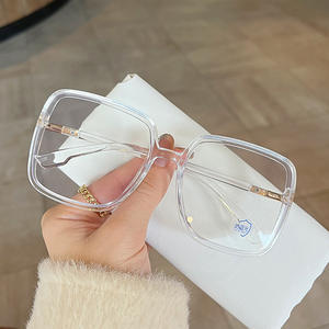 Lunettes anti-lumière bleue D Brand Square PC Frame unisexe, verres plats anti-UV, design tendance - Product Image 5