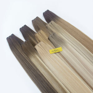 新潮流流行设计全角质层对齐欧洲发质金发颜色天才卷发束原生雷米手工编织接发 - Product Image 2