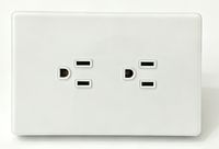 Interrupteur mural électrique 3 gangs 1 voie de haute qualité avec panneau en verre et pièces en cuivre