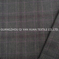 Nouveau fournisseur de tissu de manteau de costume à carreaux italiens en mélange de polyester et d'élasthanne pour hommes
