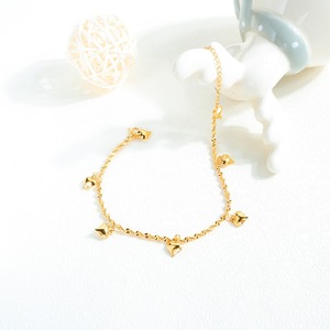 Nuovo arriva cavigliere 14k oro <span class=keywords><strong>cavigliera</strong></span> ragazza più venduta con rame dorato gioielli di alta qualità bracciali cavigliere donne - Product Image 3
