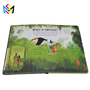 Libro <span class=keywords><strong>de</strong></span> <span class=keywords><strong>Cuentos</strong></span> Infantil con Solapas Impresas OEM, Temática <span class=keywords><strong>de</strong></span> <span class=keywords><strong>la</strong></span> <span class=keywords><strong>Selva</strong></span> y <span class=keywords><strong>la</strong></span> Naturaleza, Texto Personalizado, Libro <span class=keywords><strong>de</strong></span> Cartón con Ilustraciones <span class=keywords><strong>de</strong></span> Animales en Acuarela, Tamaño y Contenido Personalizables - Product Image 3