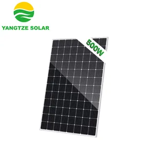 2020 Most popular Yangtze highest power 500w paneles solares