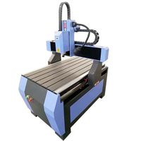 Mini 2.2kw broche moteur alimentation petit routeur CNC de bureau 6090 bon marché avec grand rotatif pour la conception 3D en bois