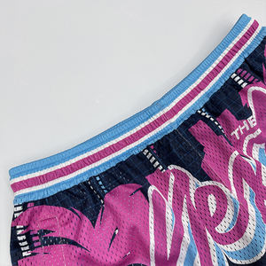 OEM ODM Custom Sublimation Sports <b>Shorts</b> Fashion Street Embroidery Logo Mesh Basketball <b>Shorts</b> - Product Image 5