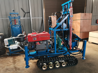 Machine de forage de puits d'eau sur chenilles portable, prix usine, profondeur 150m, petite foreuse à vendre