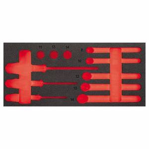 Juego de Herramientas de Plástico de 14 Piezas Color Rojo para Uso en Almacenes Logísticos - Product Image 1