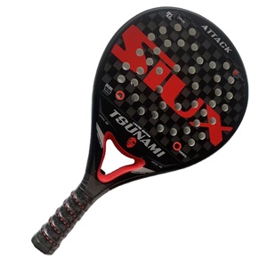 Raqueta Tenis <span class=keywords><strong>Padel</strong></span> Superficie Fibra Carbono con EVA Memory Flex Foam Core <span class=keywords><strong>Beach</strong></span> <span class=keywords><strong>Padel</strong></span> Rojo - Product Image 4