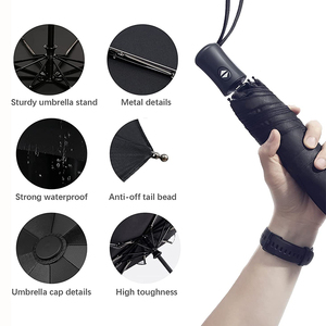 <span class=keywords><strong>Parapluie</strong></span> <span class=keywords><strong>léger</strong></span> <span class=keywords><strong>et</strong></span> robuste avec bouton de fermeture automatique <span class=keywords><strong>Parapluie</strong></span> pliable à 8 côtes - Product Image 6