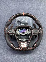 Volant en fibre de carbone personnalisé pour Toyota Corolla Camry Avalon RAV4 EZ 2018 2019 2020 2021 2022 2023 2024