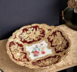 Juego de Vajilla de Porcelana Decorativa Vintage con Diseño de Repollo Amarillo, Vajilla de Lujo Personalizada en Todos los Colores, Porcelana Italiana al por Mayor - Product Image 2