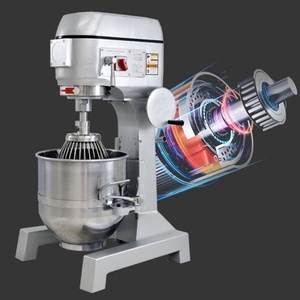 Mélangeur planétaire commercial 10L/20L/30L, mélangeur à pâte robuste avec 3 accessoires pour <span class=keywords><strong>boulangerie</strong></span> et pizzeria - Product Image 5