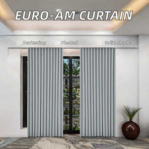 Châu Âu và Mỹ phong cách Jacquard Linen mô hình Màn cửa sổ Rèm cửa cho phòng khách Chất lượng cao Rèm Cửa & valances - Product Image 2