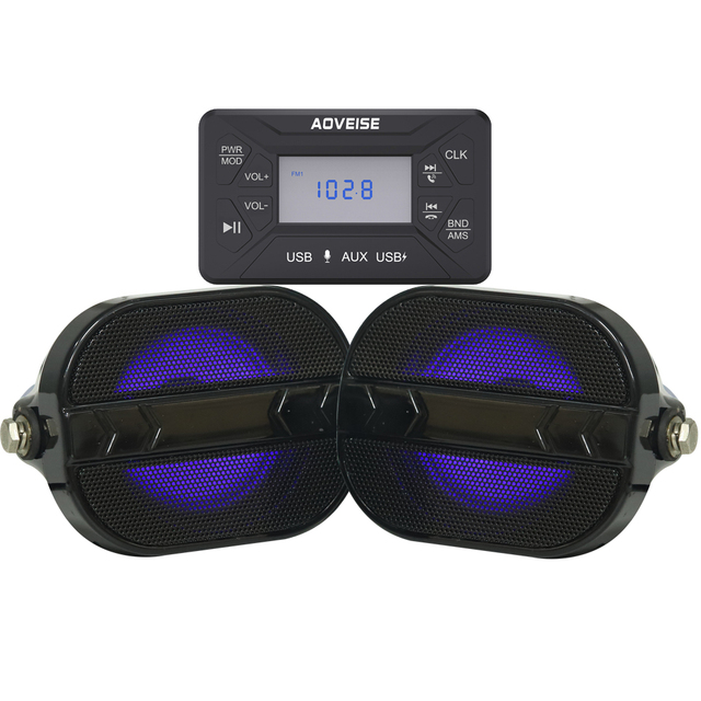OEM IP66 Waterproof BT Audio System Amplifier for Marine Grade Sports for Boats Roads ATV/UTV Power Sports Motorcycles Handsfree