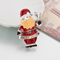 Vente chaude européenne américaine moderne guirlande de noël broches Corsages père noël arbre de noël broches