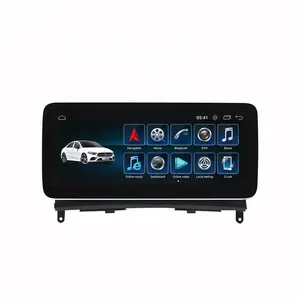 Jmance Radio mobil 10.25 inci 8 Core, Radio mobil 4G Android Auto Carplay 2 Din navigasi GPS untuk Mercedes Benz Kelas C W204 2007-2018