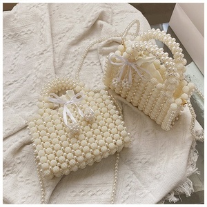 Bolso de Mano de Diseño Exclusivo 2026 para Mujer, con Cuentas Acrílicas, Cadena para el Hombro, Mini Asa de Perlas, Ideal para Bodas, Fiestas y Regalos - Product Image 2