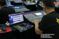 Altavoces de iluminación de vídeo, sistema de sonido de dirección público, armazón de escenario, audio Profesional