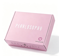 Scatola per Spedizioni Personalizzata Ecologica e Riciclabile, Resistente, con Logo, Rosa, Lussuosa, in Cartone Ondulato, Stampa Personalizzata