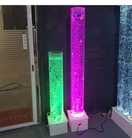 Lampe à bulles d'eau ronde LED multicolores changeantes pour décoration intérieure