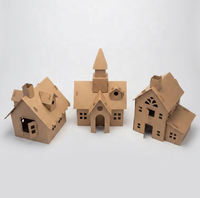 Maison funéraire en papier pour animaux de compagnie, modèle Villa, pour le enterrement de chiens et chats, maison commémorative spirituelle pour cérémonies funéraires, en promotion