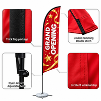 Drapeaux de plage en forme de larme, imprimés par sublimation double face, pour expositions publicitaires en plein air, drapeaux plume