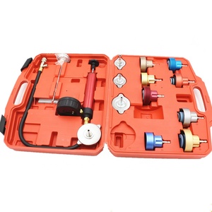 Kit de détection de fuites de réservoir d'eau de voiture en alliage d'aluminium orange 14 pièces avec manomètre et outils de <span class=keywords><strong>test</strong></span> et de réparation Garantie 1 an - Product Image 3