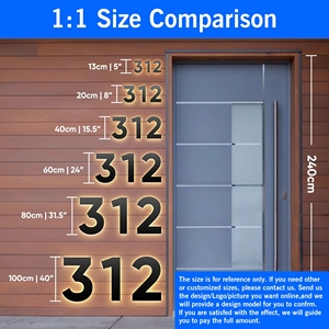 2025 nóng bán 3D Acrylic số dấu hiệu cho frontlit nhà phía trước cửa nhà tùy chỉnh cửa LED thắp sáng dấu hiệu - Product Image 5