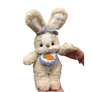 Simpatica bambola di coniglio di peluche-compagna di coniglio della <span class=keywords><strong>buonanotte</strong></span> per dormire-peluche di cotone-regalo per ragazze - Product Image 1