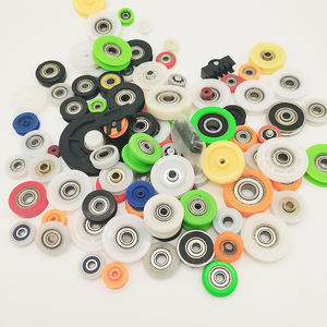 Roulettes en POM Nylon PA 12x37x14mm 12x38x11MM Roulements Roulettes modernes robustes <span class=keywords><strong>pour</strong></span> <span class=keywords><strong>porte</strong></span> <span class=keywords><strong>coulissante</strong></span> <span class=keywords><strong>Porte</strong></span> de garage Salle de bain Hôtel - Product Image 3