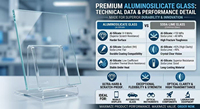 Ventana de Observación Redonda de Aluminosilicato de Alta Presión Personalizada para Calderas Industriales y Recipientes a Presión - Suministro de Fábrica