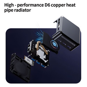 Xách Tay <span class=keywords><strong>Mini</strong></span> <span class=keywords><strong>PC</strong></span> Với Intel Alder Hồ N100 Lpddr5 12G + 1Tb SSD Kép 2.5G Win 11 Micro Máy Tính Mới Kinh Doanh Máy Tính <span class=keywords><strong>Mini</strong></span> - Product Image 5