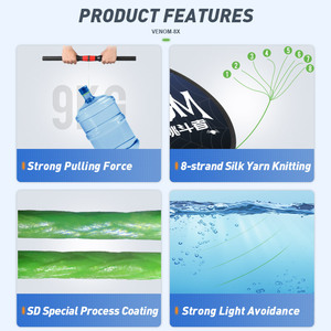 2023 TEASER VENOM 8 brins ligne de poisson tressée haute résistance <span class=keywords><strong>fil</strong></span> de poisson 100M PE <span class=keywords><strong>tresse</strong></span> vert bateau pêche en <span class=keywords><strong>mer</strong></span> - Product Image 3
