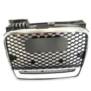 Grille avant noire en nid d'abeille avec logo Quattro pour <span class=keywords><strong>Audi</strong></span> B7 RS4 2004 2005 <span class=keywords><strong>2006</strong></span> 2007 (modèles normaux uniquement) - Product Image 3