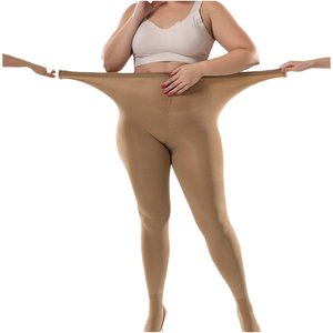 Da donna 120 <span class=keywords><strong>denari</strong></span> vita alta in microfibra velluto morbido opaco Maxi collant invernali taglie forti Super compressione a maglia lunga - Product Image 4