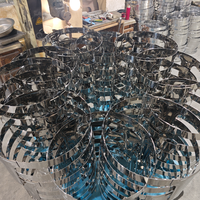 Accessoires de chauffe-plat à gaz en acier inoxydable doré et argenté pour restaurants, hôtels, réceptions, mariages, traiteurs et buffets