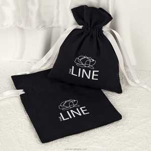 Bolsa de Almacenamiento de Joyería con Cordón de Algodón Orgánico, Impresa Personalizada, a Prueba de Polvo, con Empaque para Collares - Regalo - Product Image 3