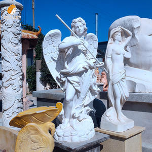 Grandes statues d'<span class=keywords><strong>ange</strong></span> <span class=keywords><strong>gardien</strong></span> <span class=keywords><strong>en</strong></span> <span class=keywords><strong>pierre</strong></span> Sculpture d'<span class=keywords><strong>ange</strong></span> debout <span class=keywords><strong>en</strong></span> marbre blanc <span class=keywords><strong>pour</strong></span> <span class=keywords><strong>jardin</strong></span> - Product Image 6