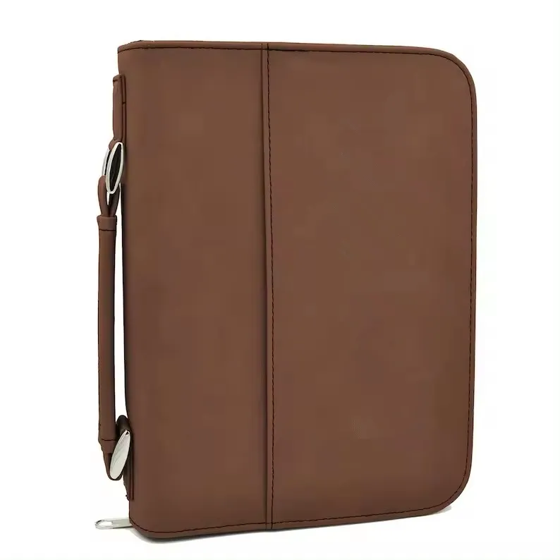 Hight qualidade Clássico Vintage Durável Personalizado impressão logotipo PU Leather viagem livros saco titular bíblia cobre caso para as mulheres