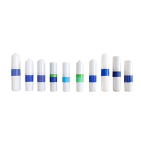 Bâton d'inhalateur nasal électronique naturel 2 en 1 pour huiles essentielles Patch vierge Emballage pour fournitures de soins de santé aromathérapie