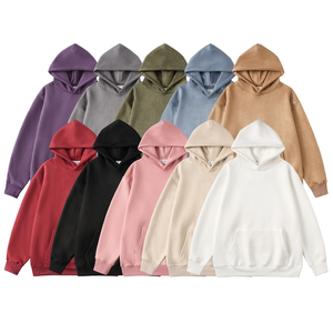 Sudaderas con Capucha Personalizadas con Bordado 3D Lavado, de Poliéster Sólido Ecológico y Transpirable para Hombre con Bolsillos - Product Image 2