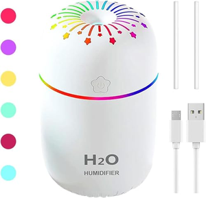 Mini humidificateur portable USB pour voiture, humidificateur ultrasonique pour la maison, diffuseur avec lumières nocturnes colorées, vente en gros - Product Image 1