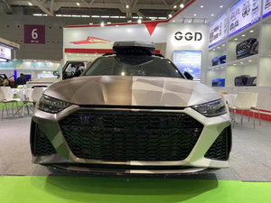 กระจังหน้า ABS รุ่นใหม่ PNB 2019-2024 สำหรับ Audi A7 S7 C8 เปลี่ยนเป็น RS7 ลายรังผึ้ง สีดำเงา ติดตั้งง่าย - Product Image 5